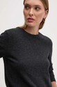 Шерстяной свитер United Colors of Benetton серый 1002D1K01