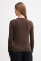 Odzież United Colors of Benetton sweter wełniany 1002D1K01 brązowy