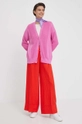 United Colors of Benetton cardigan in cotone rosa