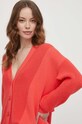United Colors of Benetton kardigan bawełniany czerwony 1494D603L