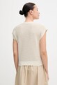 Îmbrăcăminte United Colors of Benetton vestă cu amestec de in 105GD109Z bej