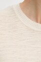 United Colors of Benetton vestă cu amestec de in 105GD109Z bej