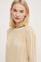 United Colors of Benetton sweter bawełniany beżowy 1394D10AF