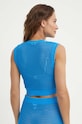 Одежда Хлопковая жилетка United Colors of Benetton 101TD10AP голубой