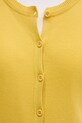 United Colors of Benetton kardigan bawełniany 1091D5558 żółty