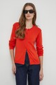 United Colors of Benetton kardigan bawełniany czerwony 1091D5558