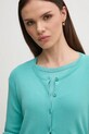 United Colors of Benetton cardigan din bumbac turcoaz 1091D5558