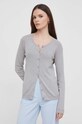 United Colors of Benetton kardigan bawełniany szary 1091D5558