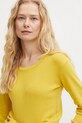 United Colors of Benetton pulover de bumbac galben 1091D1M08