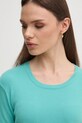 Бавовняний светр United Colors of Benetton бірюзовий 1091D1M08