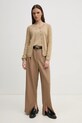 United Colors of Benetton pulover de bumbac 1091D1M08 bej SS25