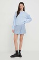 Бавовняний светр United Colors of Benetton 1077D10A6 блакитний SS24