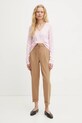 United Colors of Benetton pulover de bumbac 1091D4625 roz AA00