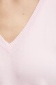 United Colors of Benetton pulover de bumbac 1091D4625 roz