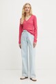 United Colors of Benetton sweter bawełniany 1091D4625 różowy AA00
