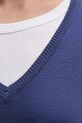 United Colors of Benetton sweter bawełniany 1091D4625 granatowy