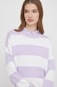 United Colors of Benetton pulover de bumbac violet 1494E105J