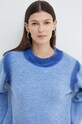 Résumé sweter z domieszką wełny AdinaRS 20351114 niebieski