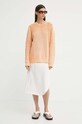 Résumé pamut pulóver AtlasRS Knit Pullover Unisex 20371116 narancssárga SS24