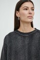 Résumé sweter bawełniany AtlasRS Knit Pullover Unisex czarny 20371116