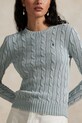 Бавовняний светр Polo Ralph Lauren блакитний 211935303