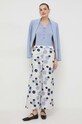 Max Mara Leisure sweter jedwabny 2416361018600 niebieski SS24