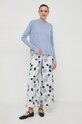 Max Mara Leisure sweter jedwabny 2416361028600 niebieski SS24