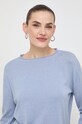 Max Mara Leisure sweter jedwabny niebieski 2416361028600