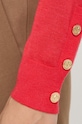 MICHAEL Michael Kors sweter wełniany MS460XH4VR czerwony