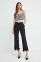 Top MICHAEL Michael Kors MS460WFEGE μαύρο SS24