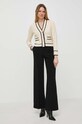 Morgan sweter MAGNUM MAGNUM.SABLE/NOIR beżowy SS24