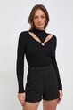 Morgan sweter MELINE czarny MELINE.NOIR