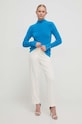 Morgan sweter MORIK.N MORIK.N.CURACAO niebieski SS24