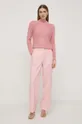Morgan gyapjúkeverék pulóver rózsaszín