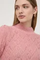 różowy Morgan sweter z domieszką wełny