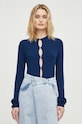 Vlnený kardigán Lovechild vlna tmavomodrá 24.2.876.2002