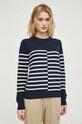 G-Star sweter z domieszką wełny granatowy D24489.D563
