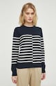 G-Star sweter z domieszką wełny granatowy D24489.D563