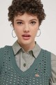 Dickies kamizelka bawełniana INGALLS VEST W zielony DK0A4YT3