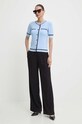 Morgan sweter MJUAN MJUAN.OXYGENE/NO niebieski SS24