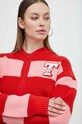 Tommy Jeans cardigan rosu DW0DW17760