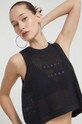 Tommy Jeans kamizelka bawełniana czarny DW0DW18336