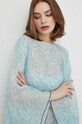Ρούχα Παρεό παραλίας με πρόσμιξη μεταξιού Lanvin 6LKAFT.SR678 μπλε
