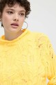 Desigual sweter bawełniany MILANO żółty 24SWJF23