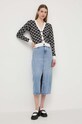 Karl Lagerfeld cardigan 241W2007 negru SS24