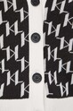 Πλεκτή ζακέτα Karl Lagerfeld 241W2007 μαύρο