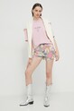 Бавовняний светр Guess Originals W4GR06Z2YL1 бежевий SS24