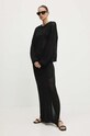 Gestuz sweter bawełniany 10909071 czarny SS24