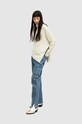 AllSaints sweter z wełną LOCK WK005Y żółty