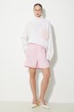 Vuneni pulover JW Anderson Textured Patch Pocket Turtleneck Jumper KW1150.YN0144.001 bež SS24